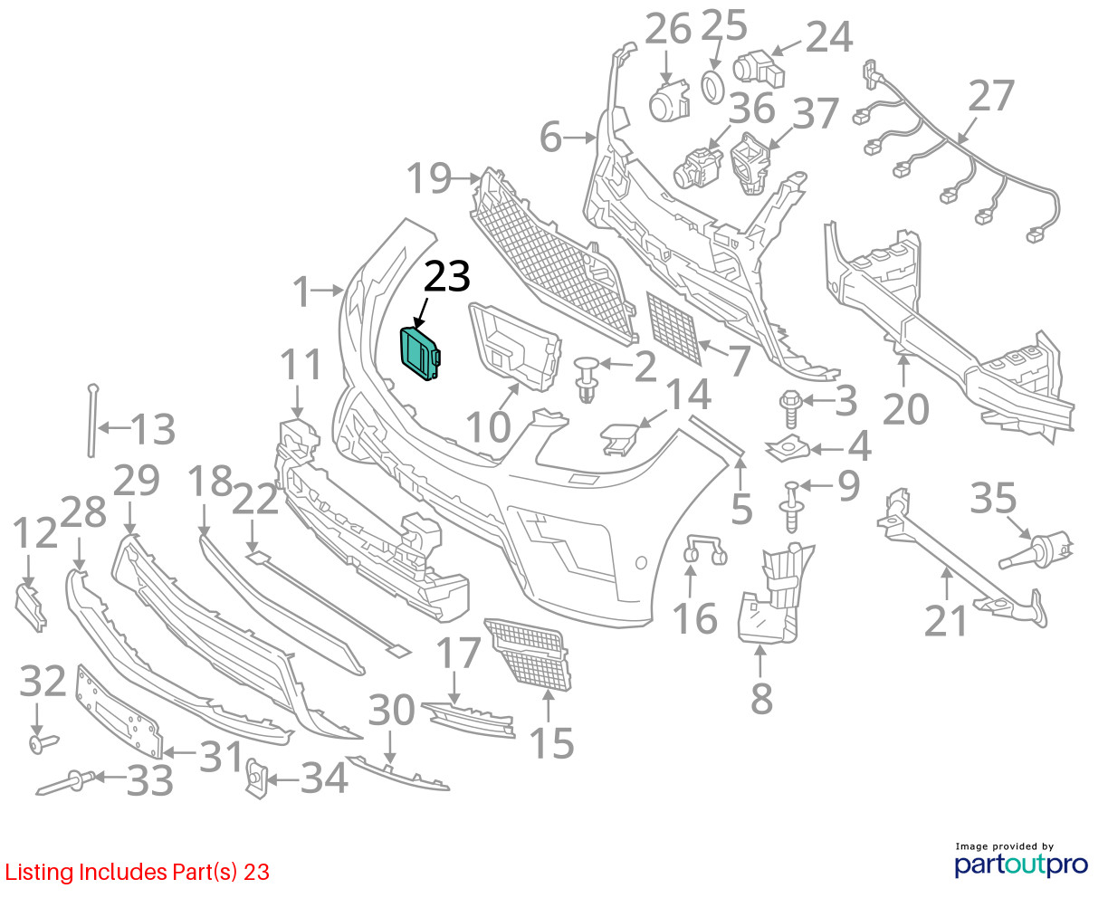 2013 Mercedes SL550 OEM 0009055701 Left Rear Camera Projector