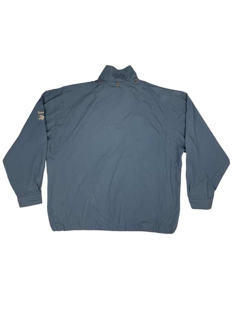 Reebok Blue Retro 1/4 Zip Pullover Jacket Large