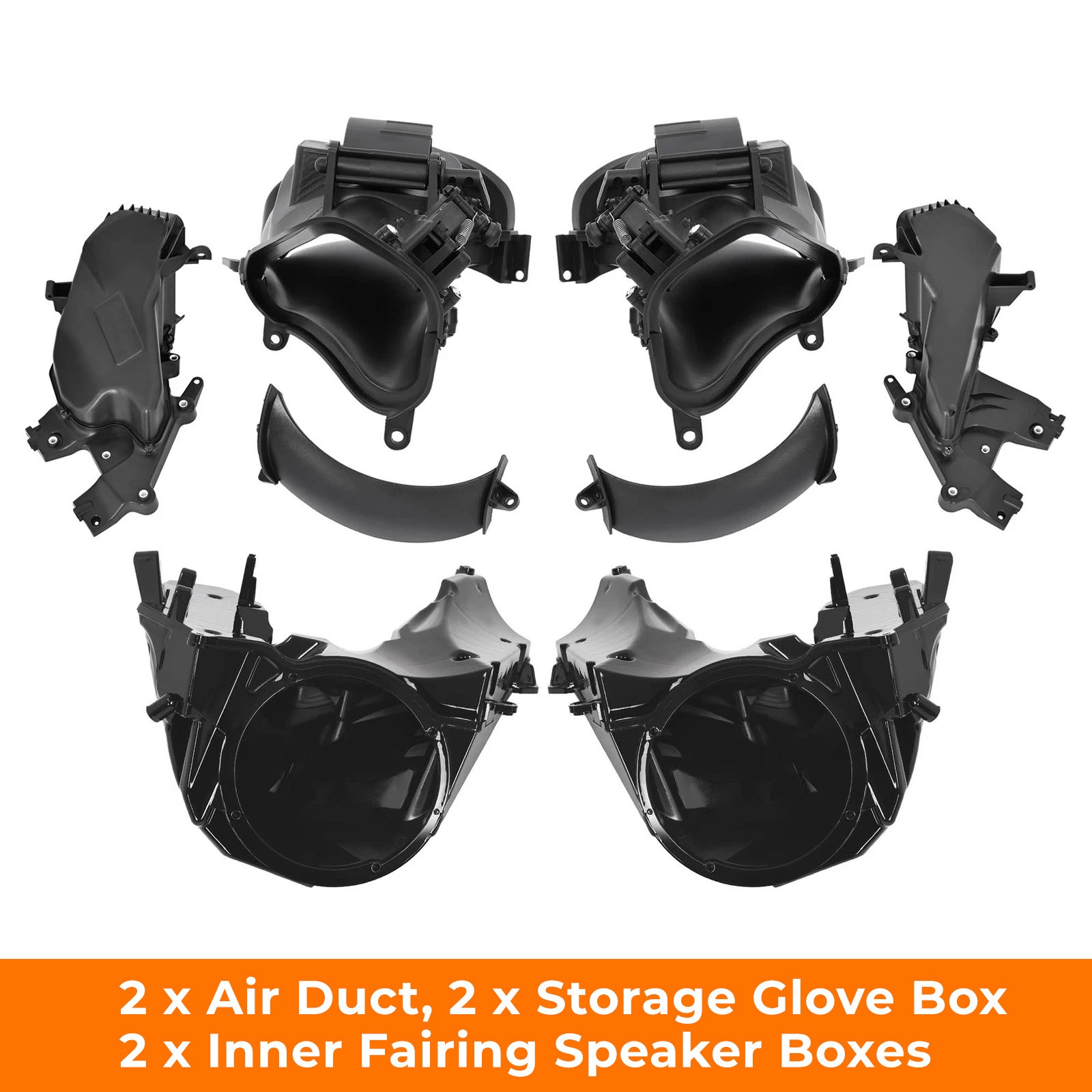 Inner Fairing Speaker Storage Glove Box Air Duct For 2015-2024 Harley Road Glide