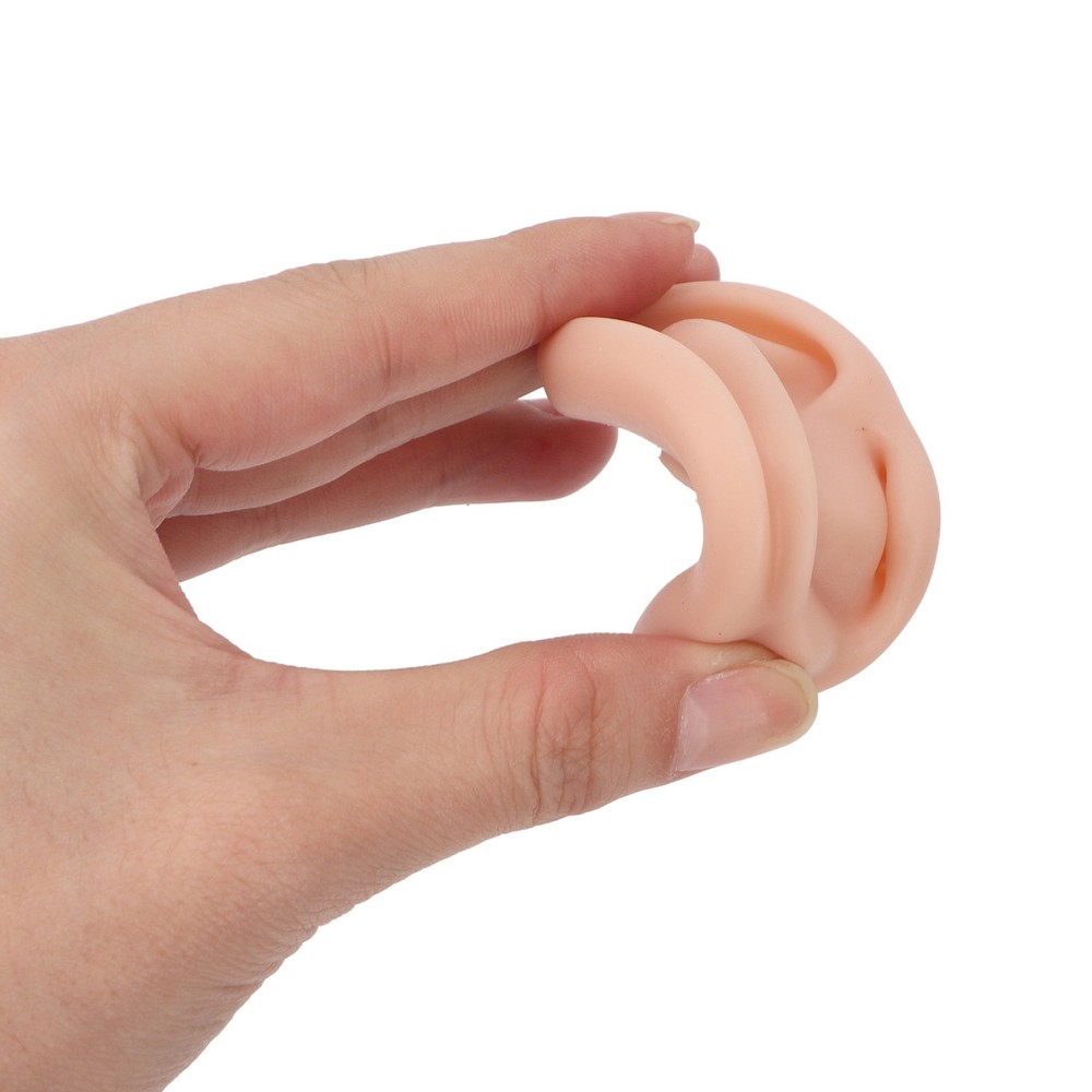 3 Pairs Silicone Ear Model Flexible Soft Ears For Practice