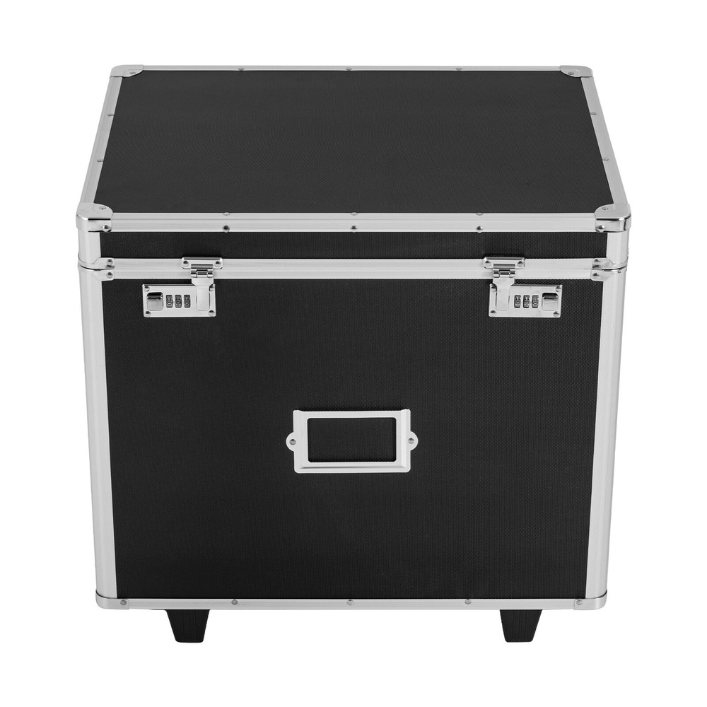 Locking Mobile Business Case, Aluminum Alloy File Lock Box, Hand pull File Case