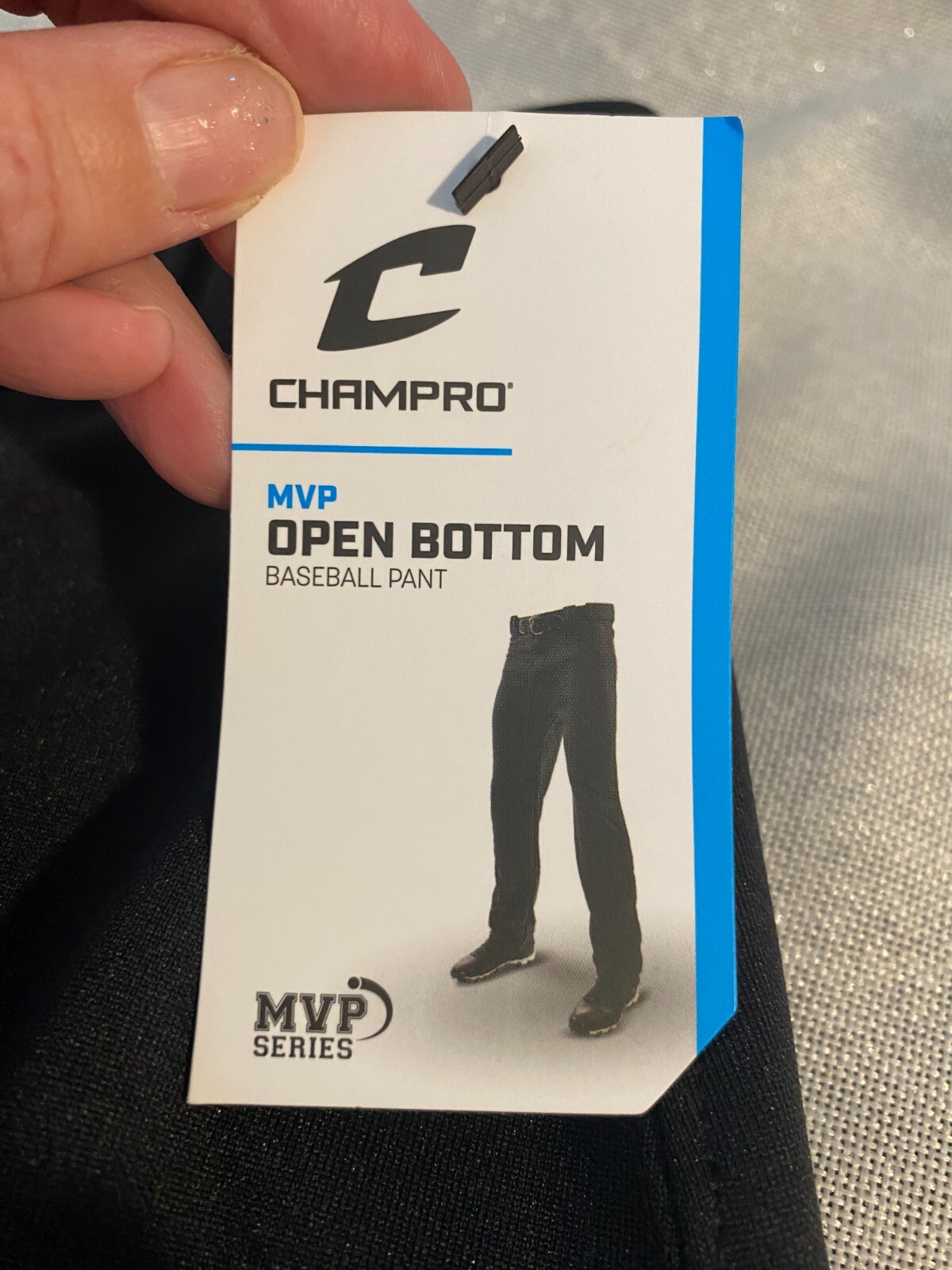 Champro Adult Baseball Pants Open Bottom Size S Black