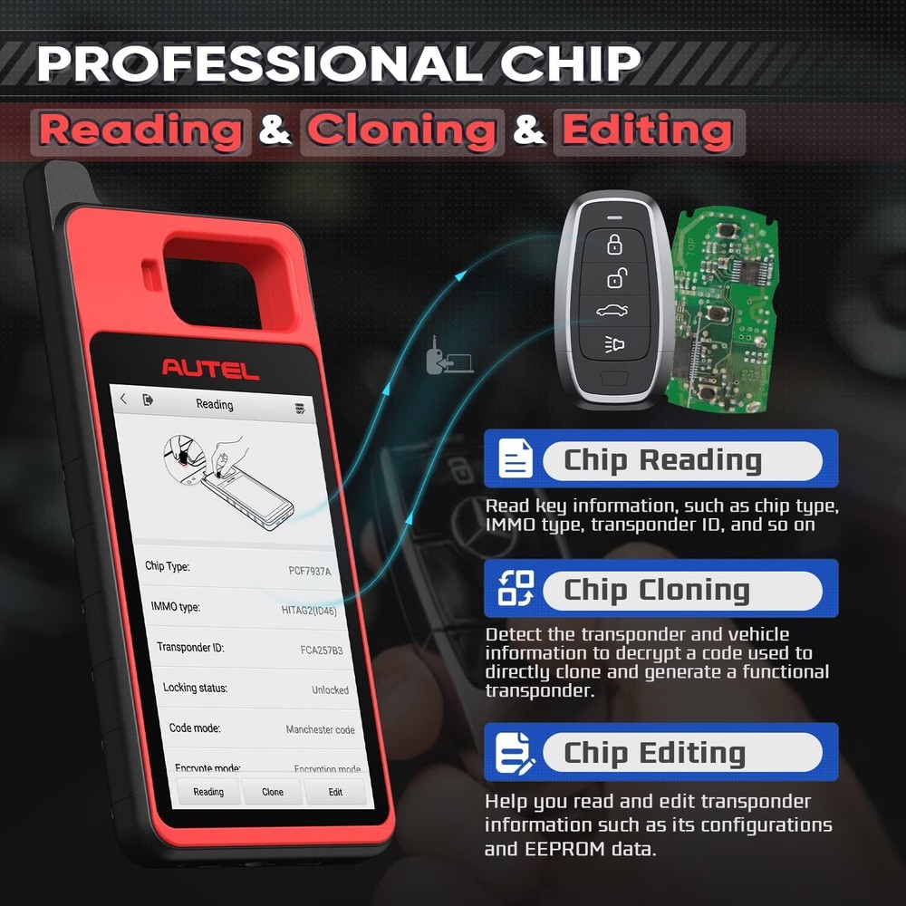 2025 Autel MaxiIM KM100 KM100E Key Fob Programming Tool Programmer Immobilizer