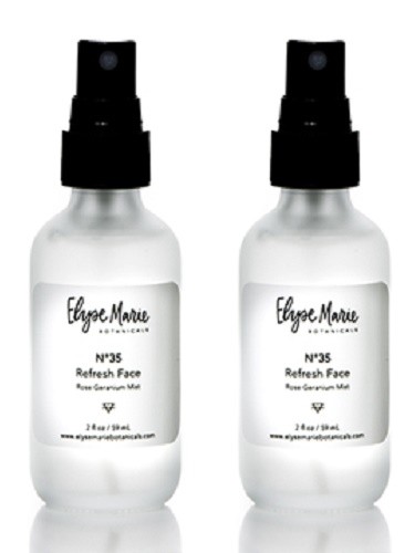 Elyse Marie No 35 Refresh Face Rose Geranium Mist, 2 Oz (2 Pack)