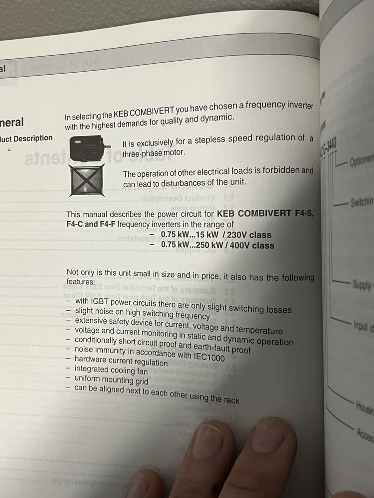 KEB Combivert F4 User Manual Guide