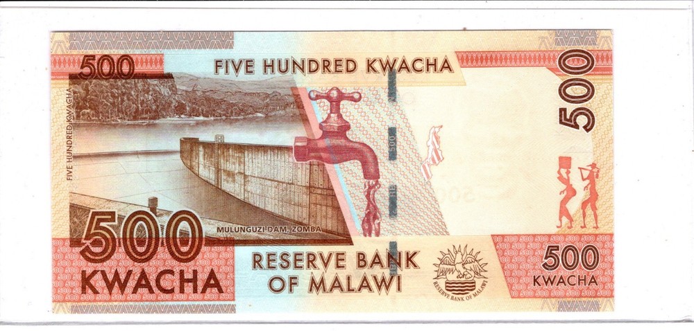 Malawi 500 Kwacha 2012 UNC AB3609084