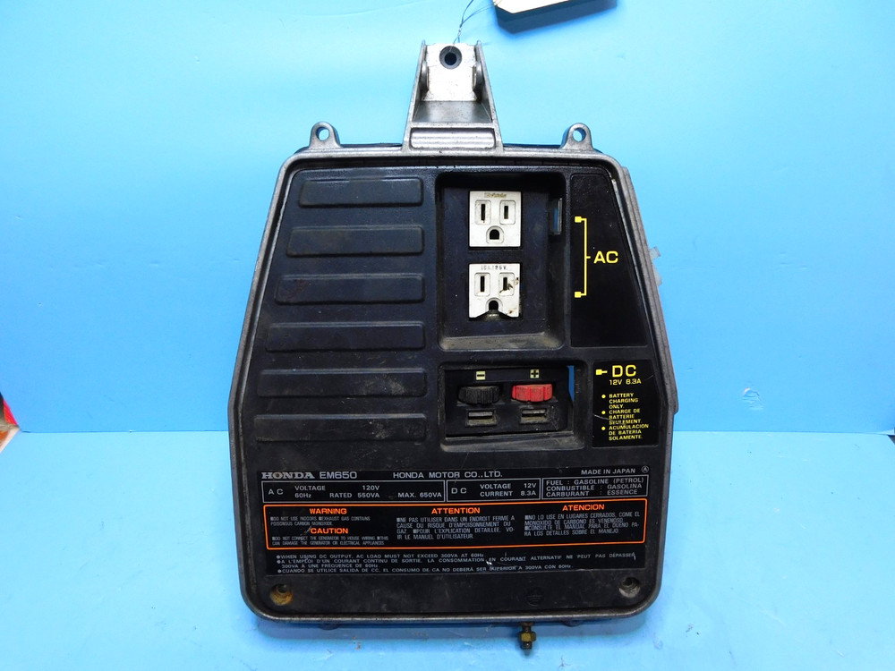 FRONT CONTROL PANEL FOR HONDA EM650 GENERATOR --- BOX 2580 NQ