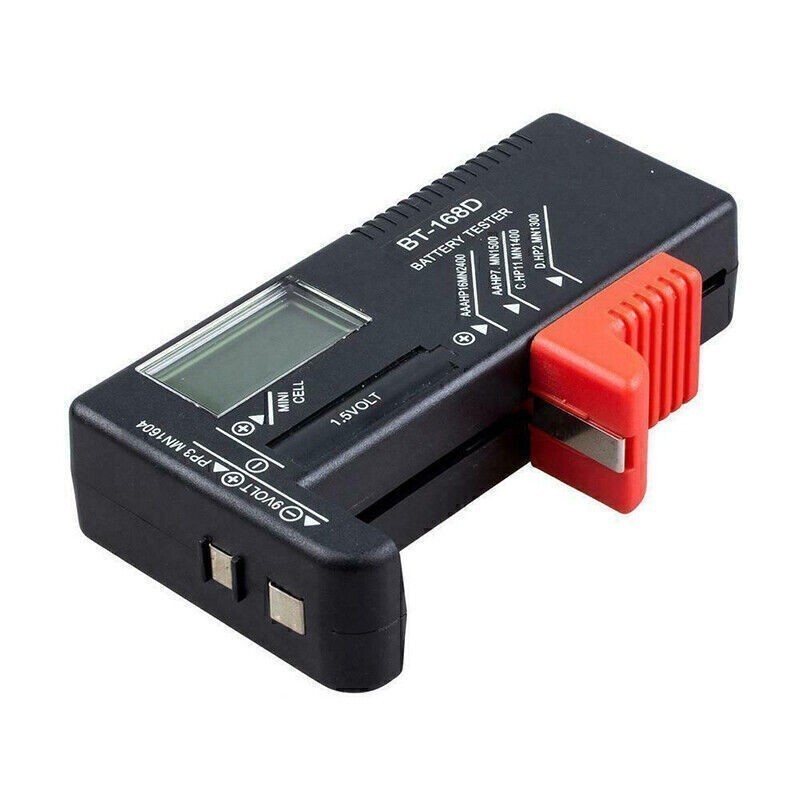 Universal BT-168D Digital Battery Tester Checker for AA AAA C D 9V Button Cell