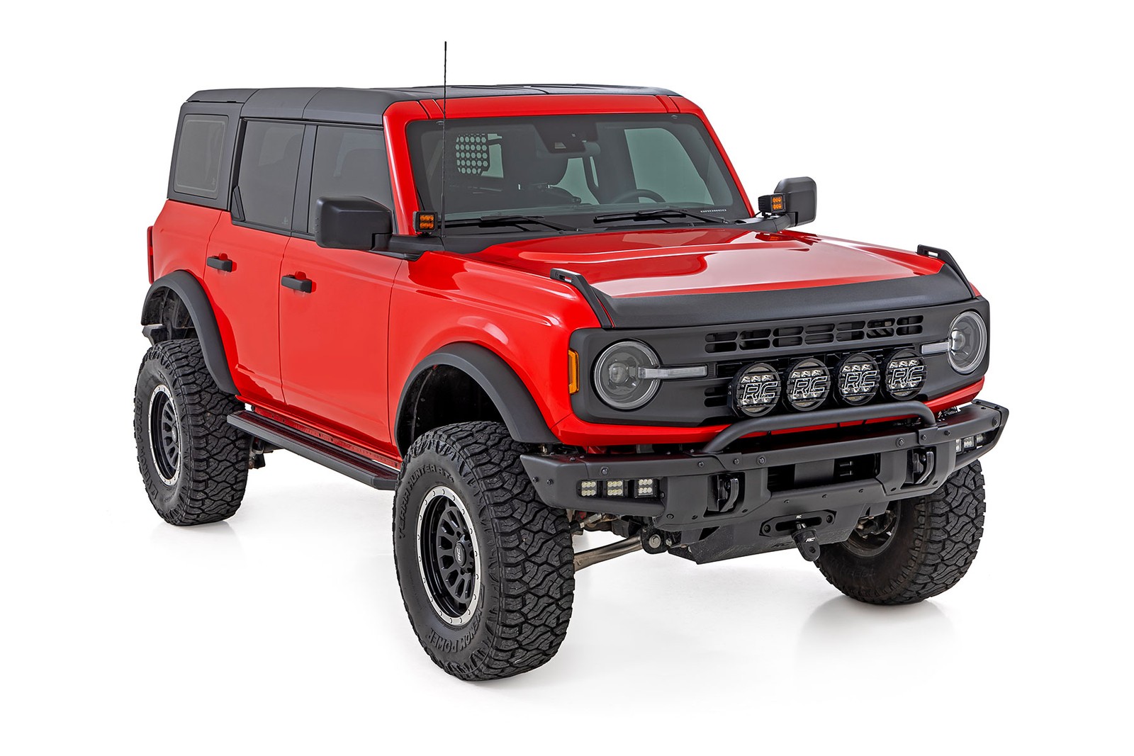 Rough Country 2 Inch Black Series LED Light Pods | Spot | Amber - 70903A