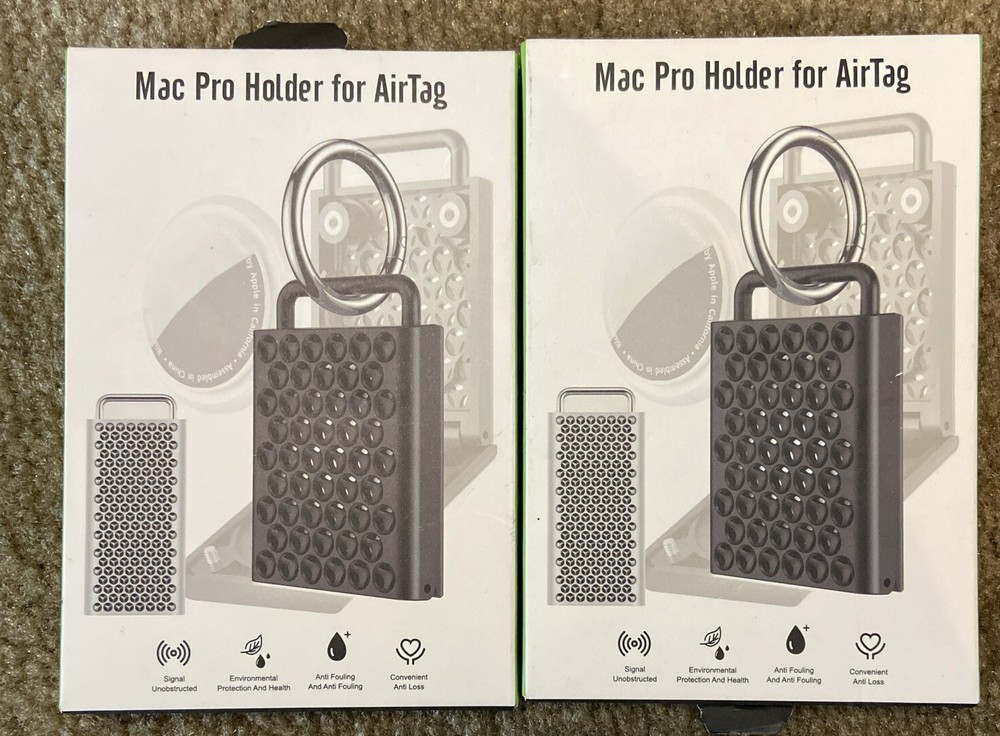 Mac Pro Air Tag Holders Black And Red (4) New