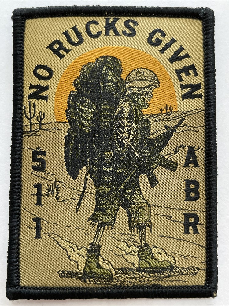 *BRAND NEW* 5.11 TACTICAL NO RUCKS GIVEN PATCH SKELETON HOOK BACKING