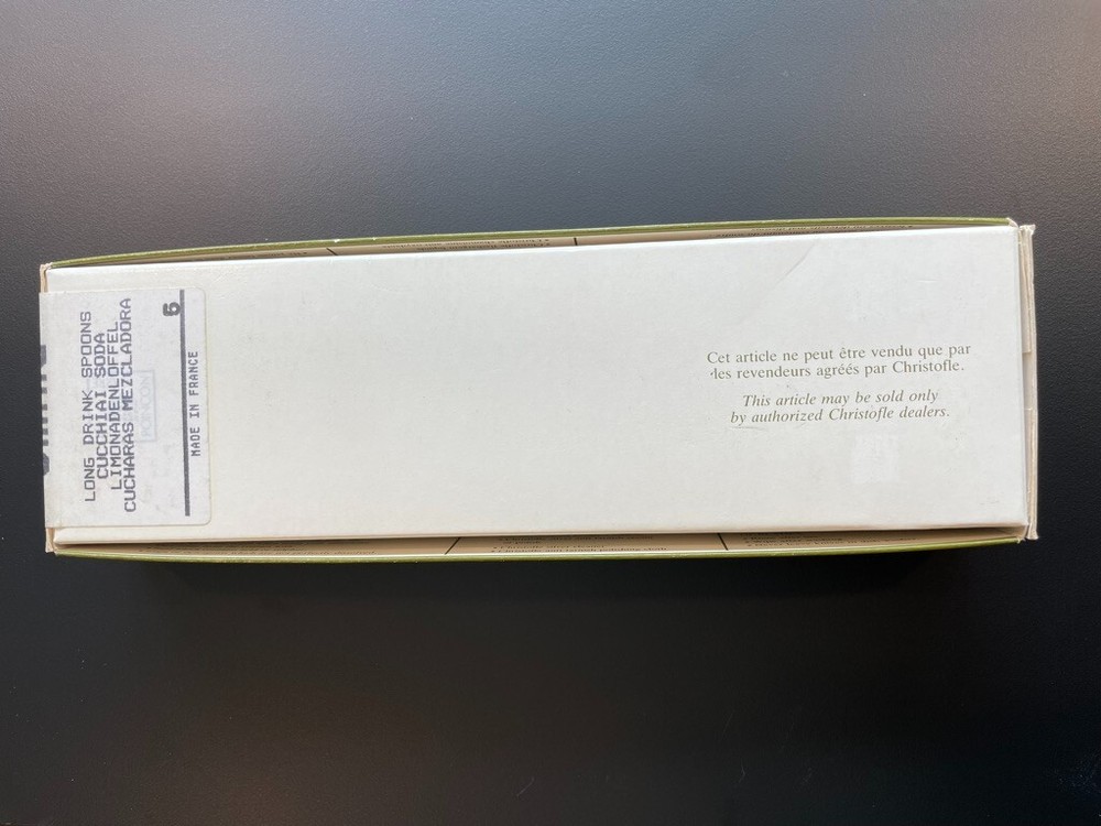 Christofle Long Drink Spoons, Set/6, Silverplate