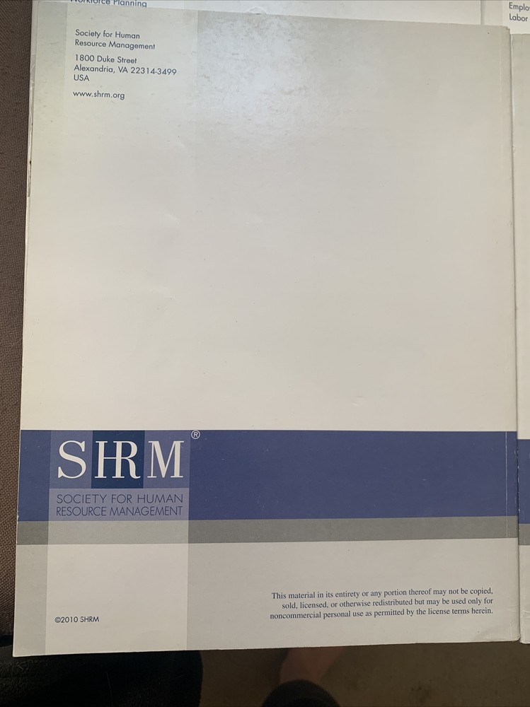 2010 SHRM Learning System Complete Set 1-6 PHR/SPHR Certification Prep Tool
