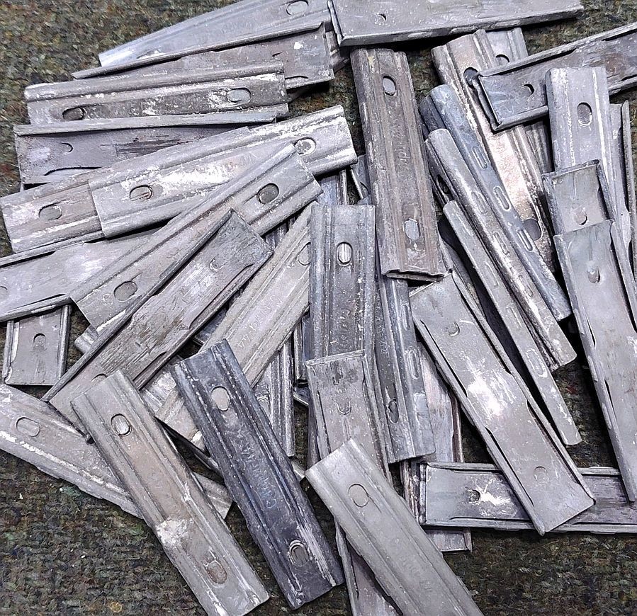 Scarce WWII German 1944 Dated (C-mpu-44) K98 Mauser Stripper Clips, Lot of 5