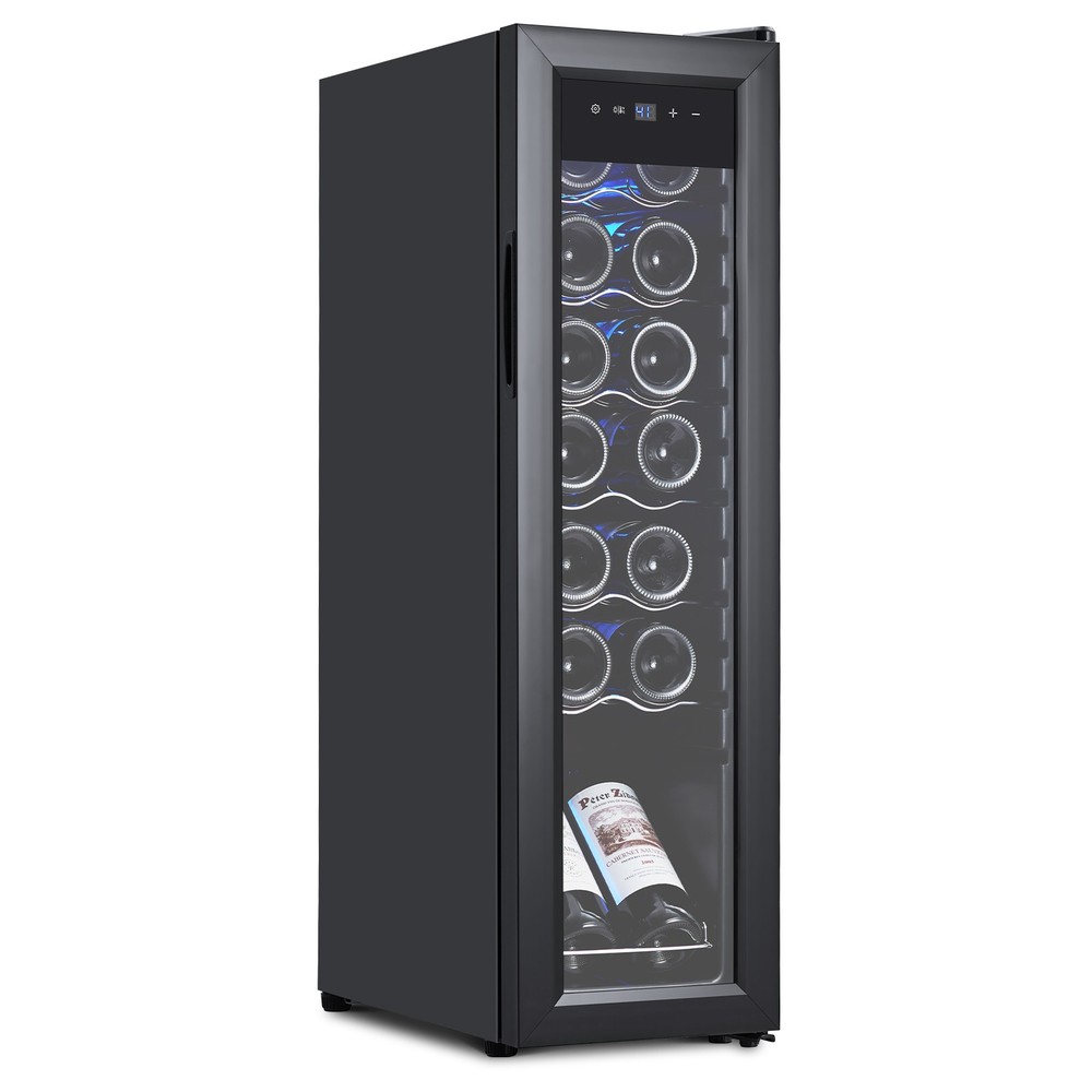 14 Bottles Wine Refrigerator and Cooler Fridge Freestanding Chiller Digital Temp