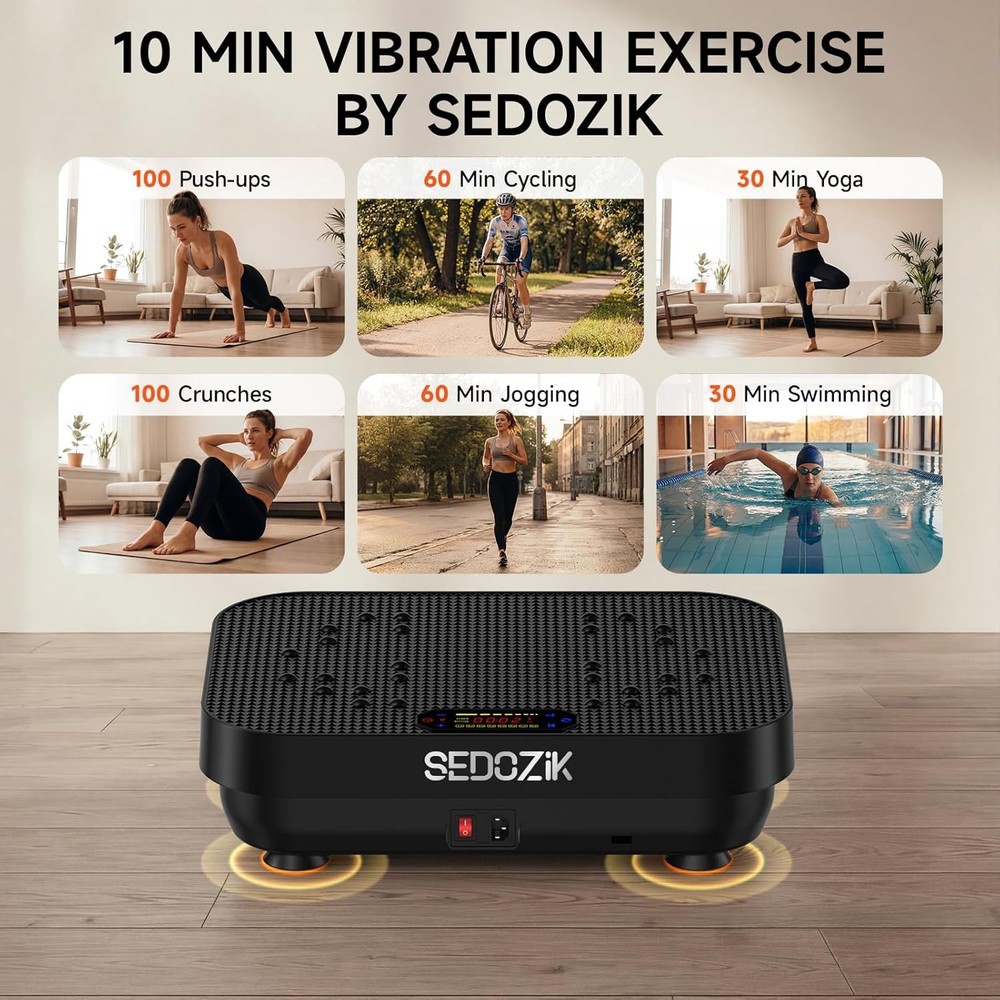 Vibration Plate Exercise Machine, 2026 Upgraded Whole Body Vibrating Platform fo