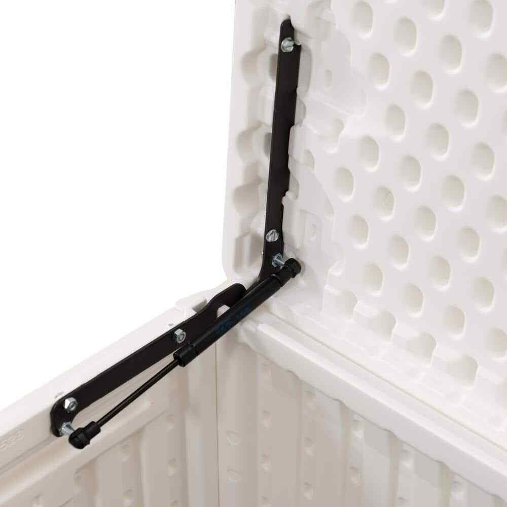 Resin Marine Dock Box Weather-Resistant with Handles and Lid Durable 130 Gal.