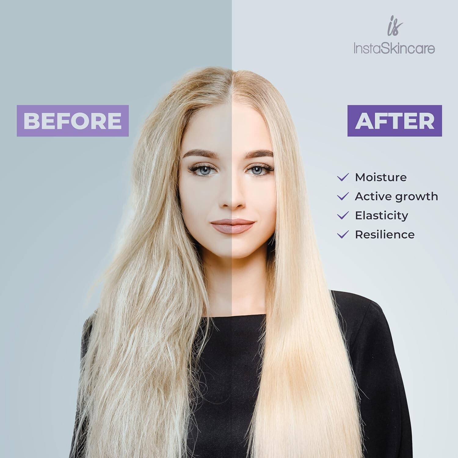 InstaSkincare Biotin Shampoo and Conditioner Set for Hair Growth 16 Oz