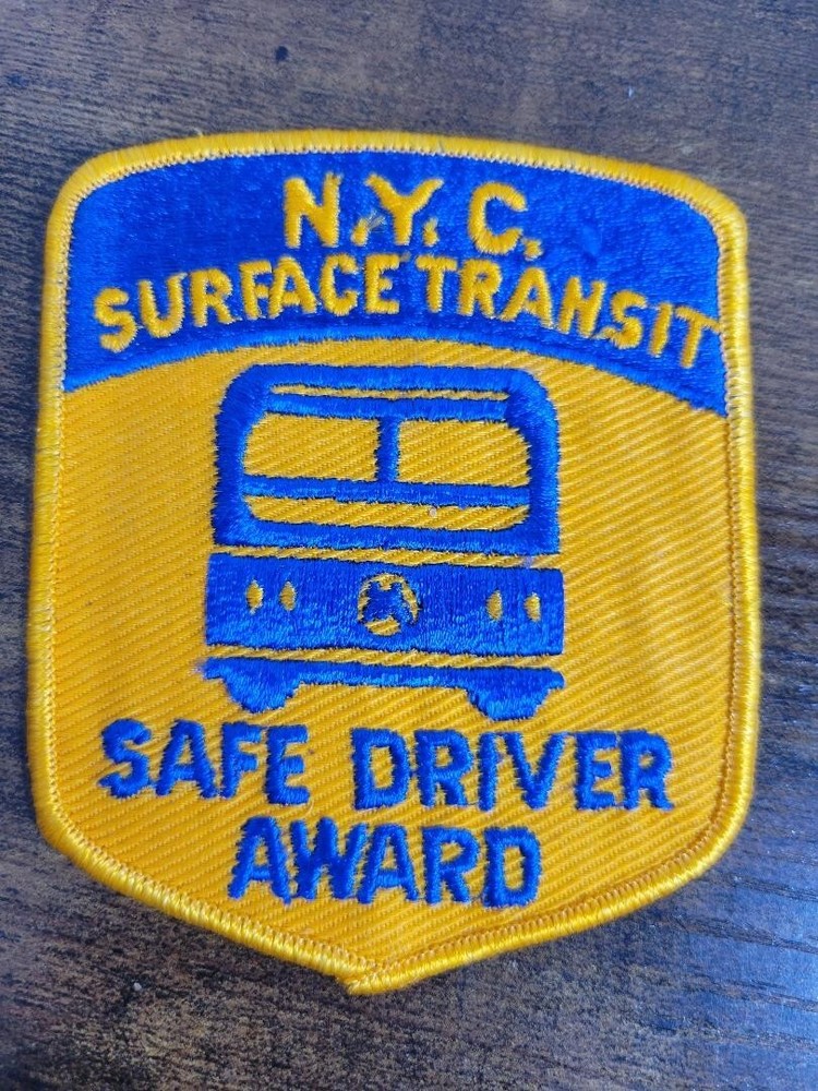N.Y.C. Surface Transit Safe Driver Award Patch