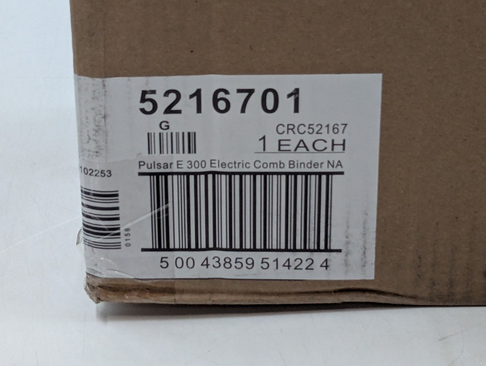 Pulsar E 300 Electric Comb Binder Machine W/ Starter Pack (5216701) White