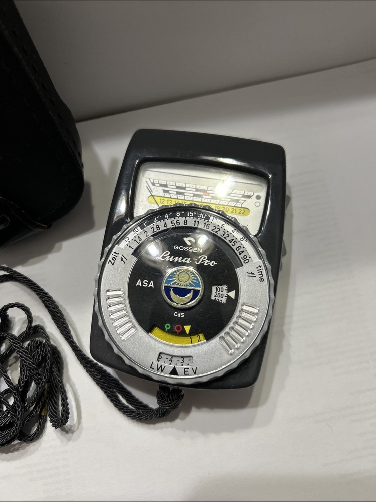Gossen Luna Pro Light Meter ASA Leather Case Germany Untested