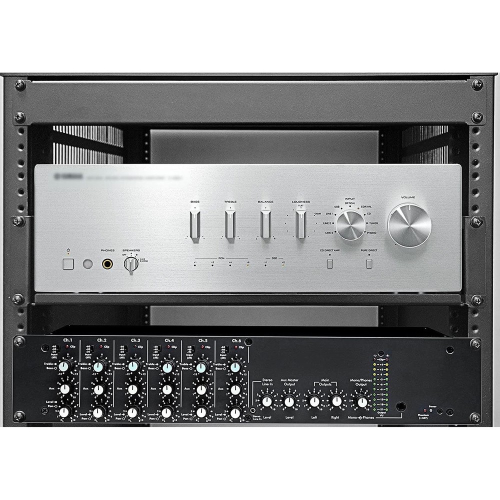 2U Vented Rack Shelf with Protective Edges 18-Inch Deep (Pair)