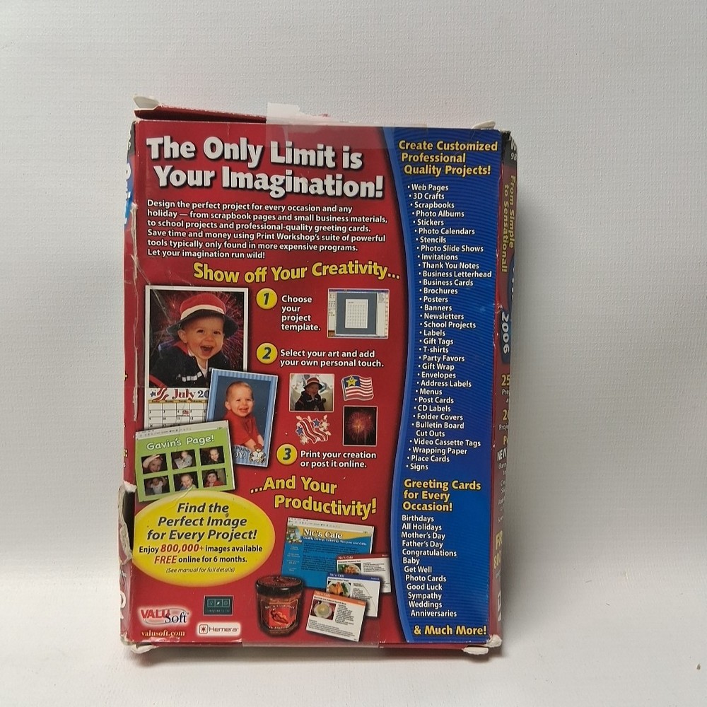 Print Workshop 2006 - PC/DVD ValuSoft Hemera Windows 98/2000/XP