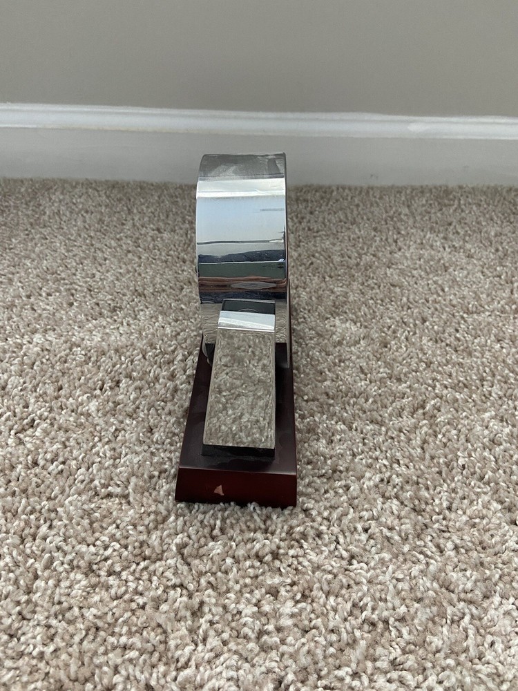 Bulova Large Clock Mahogany Finish
