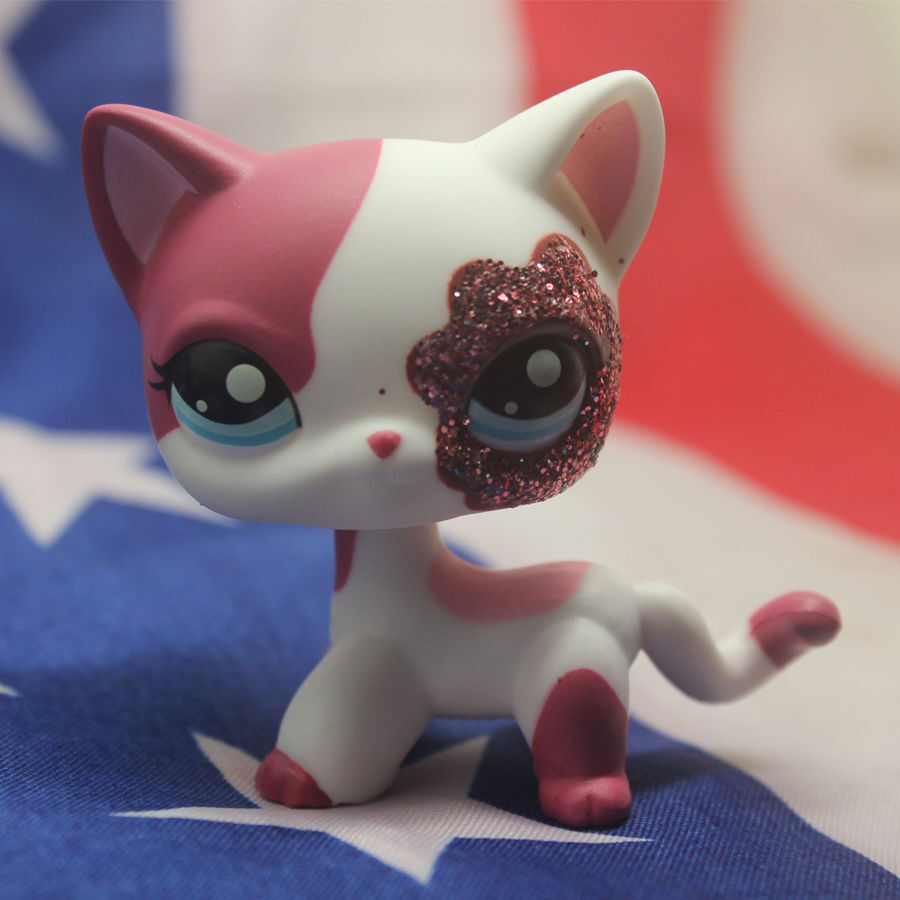 5pcs/lot Littlest Pet Shop toys LPS Random Short Hair Cat Animal Figures New