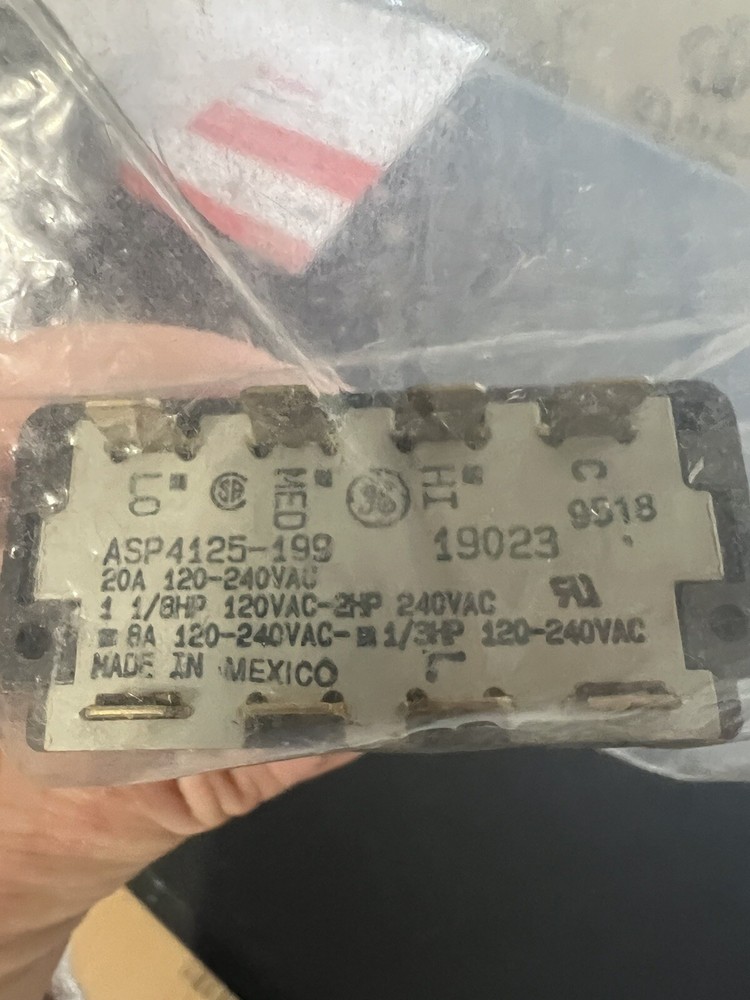 GE ASP4125-199 push button AC switch