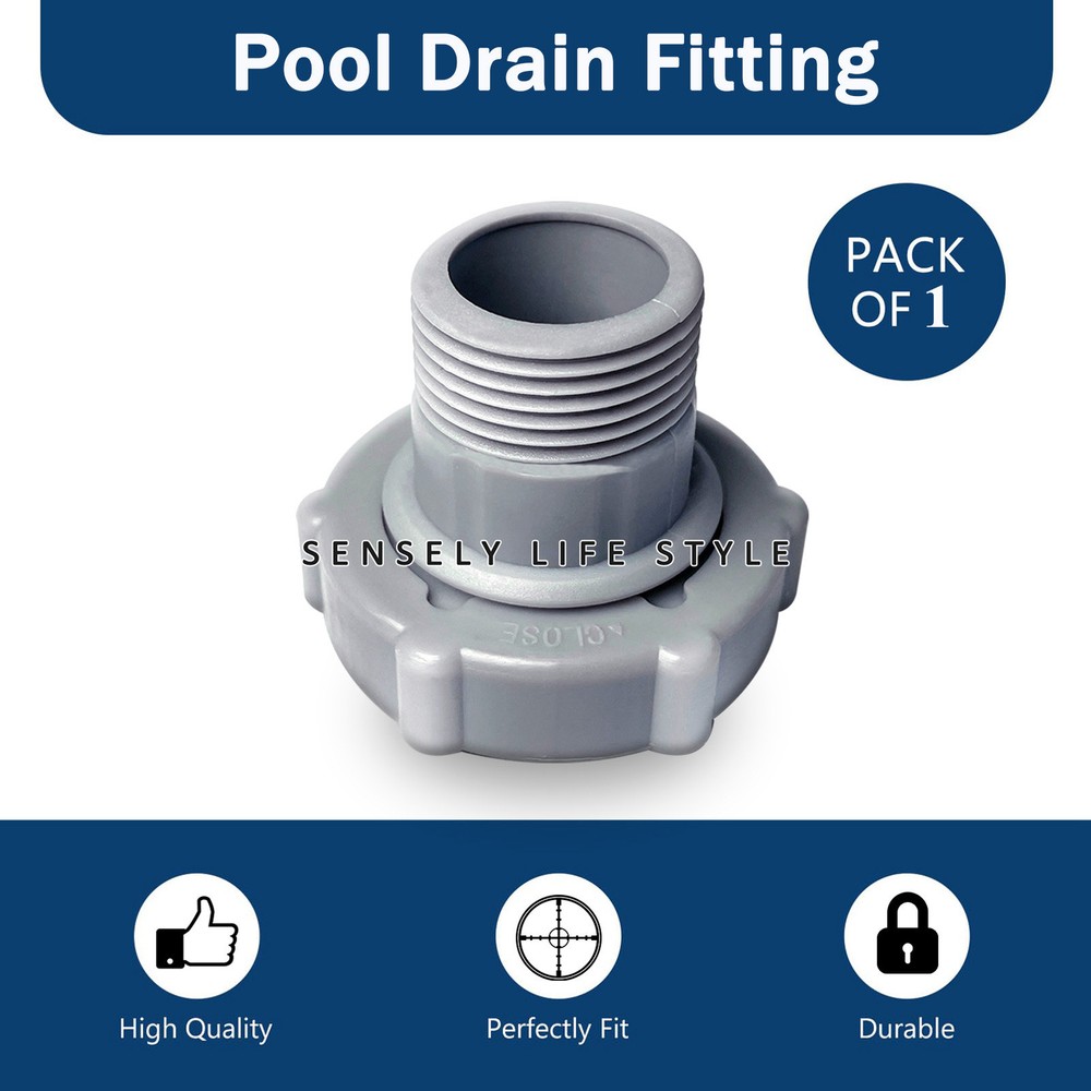 Swimming Pool Drain Fitting Replacement Connect fit for Coleman Pool, Adapter US