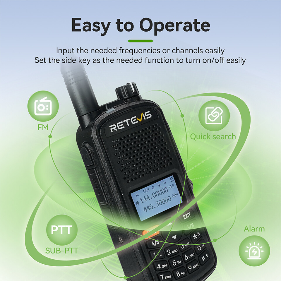 A1 GPS Ham Radio Transceiver Handheld Long Range IP67 Waterproof For Rescue