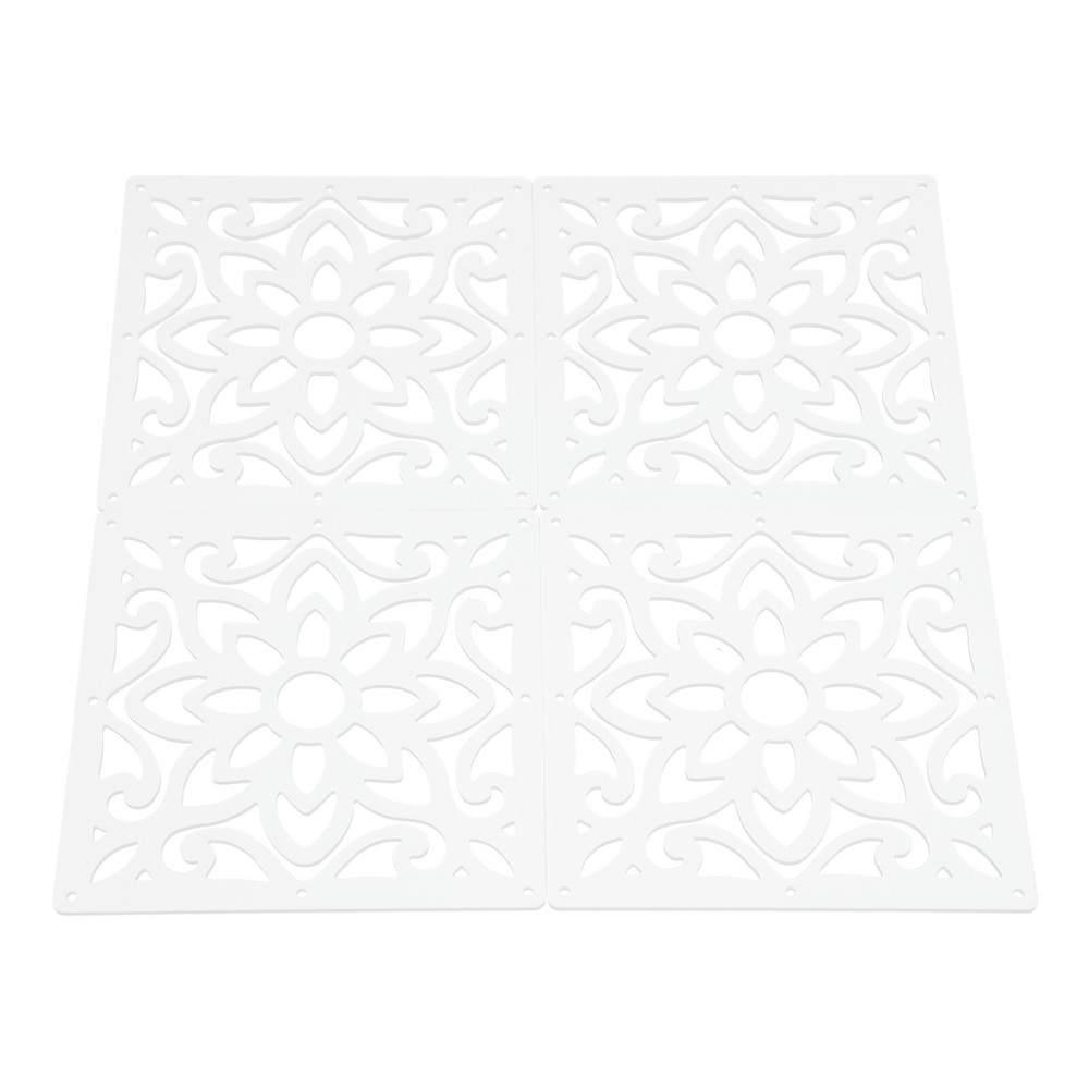 24 PCS Wood Plastic Decorative Privacy Screen Panels - Modern Divider