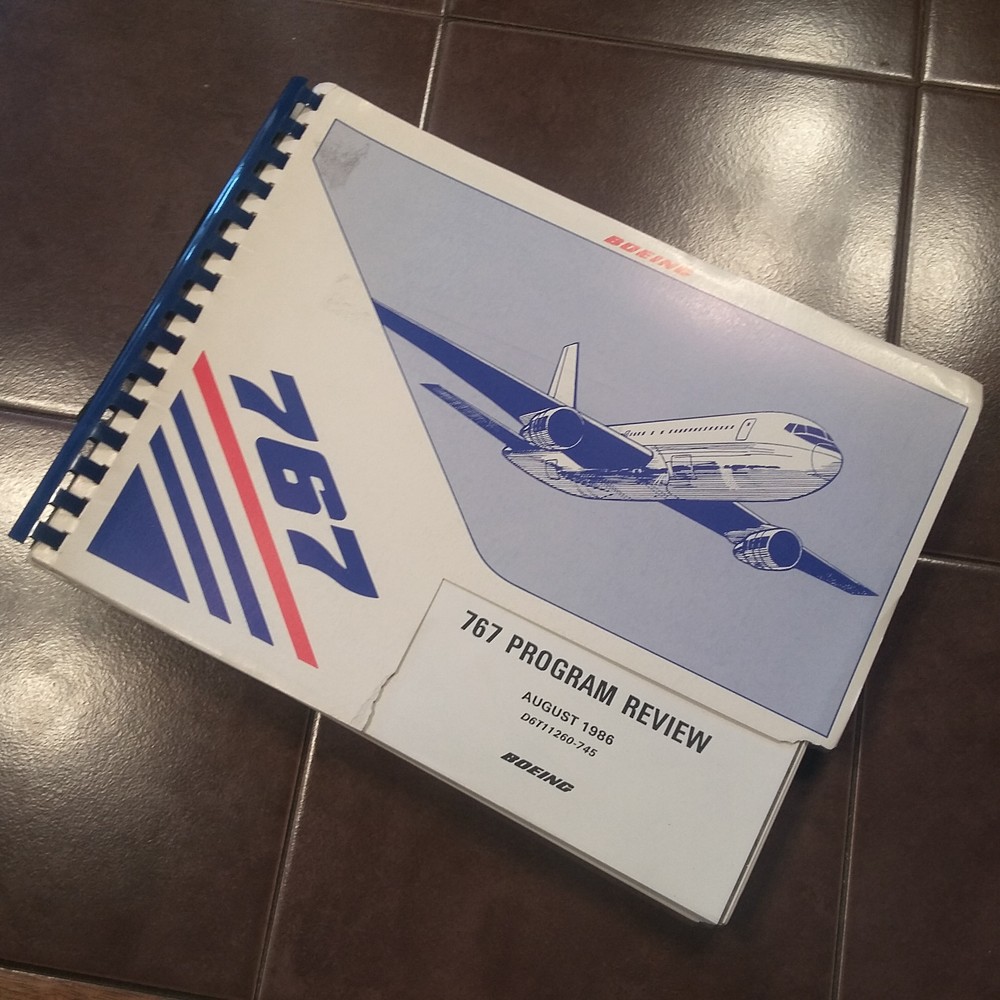 Boeing 767 Program Review Booklet Manual