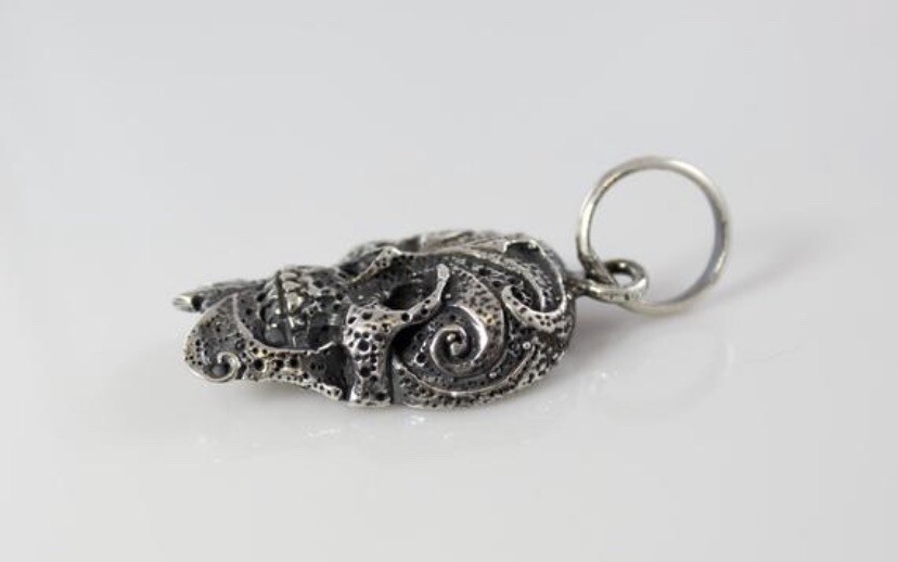 Handmade Celtic skull pendant