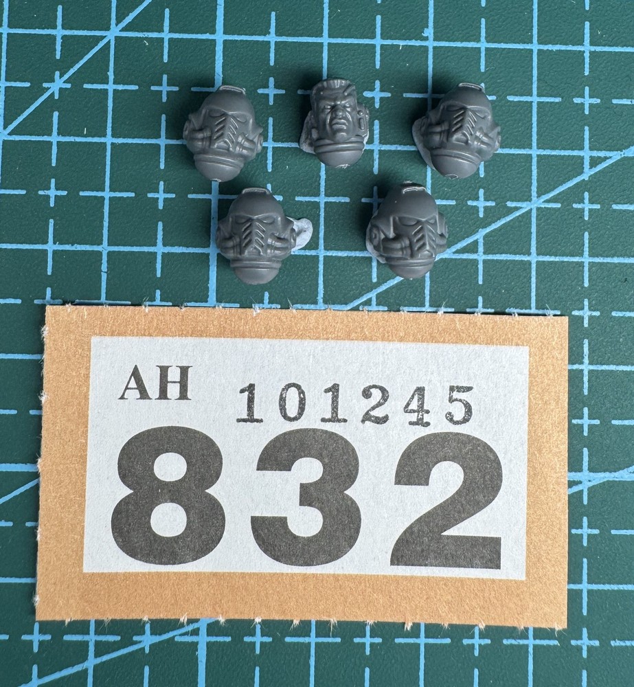 5 Space Marine Helmet Head Primaris Intercessor 40k Bits Heresy Sergeant