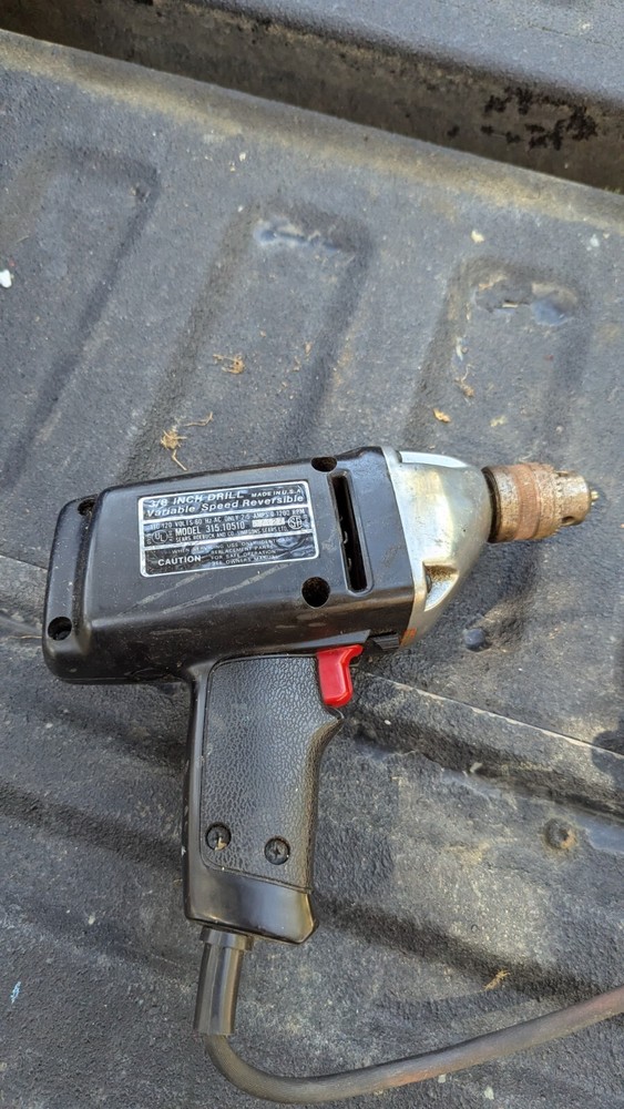 Sears Craftsman 3/8" Drill Corded Variable Speed Reversible Model 315.10510