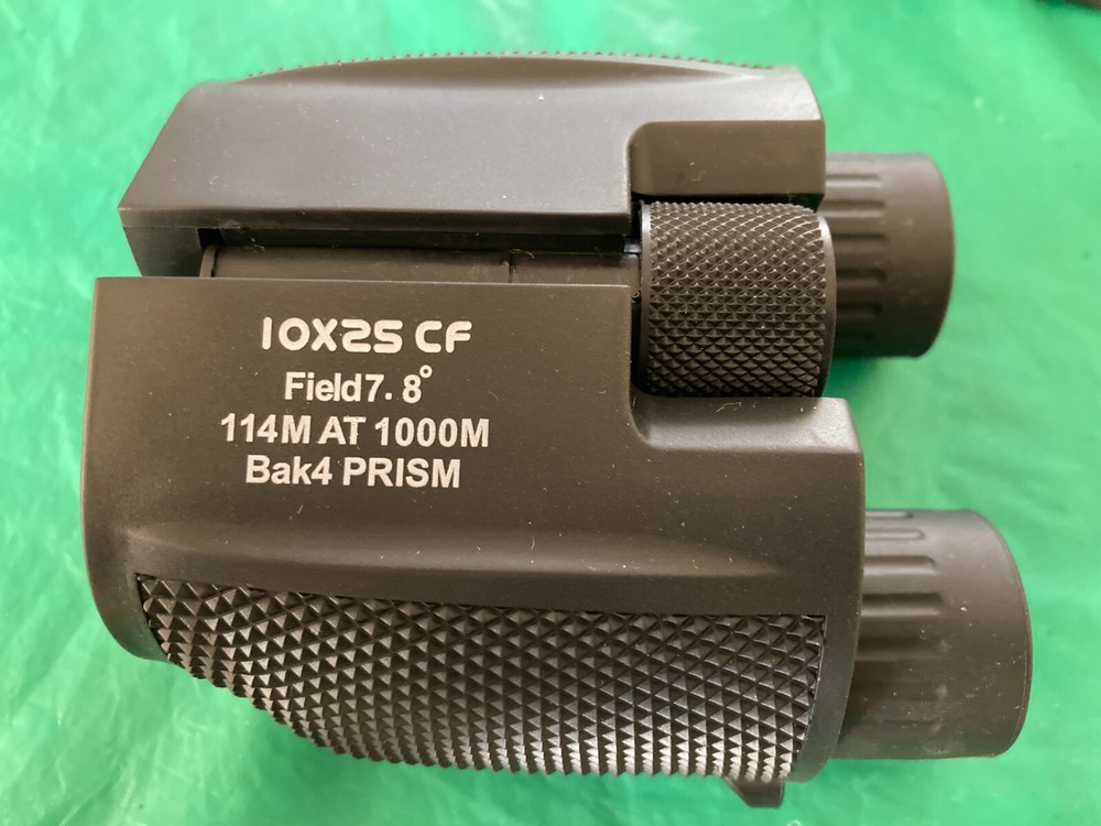 10 x 25 CF Bak4 Prism Wide Angle Viewing Compact Binoculars