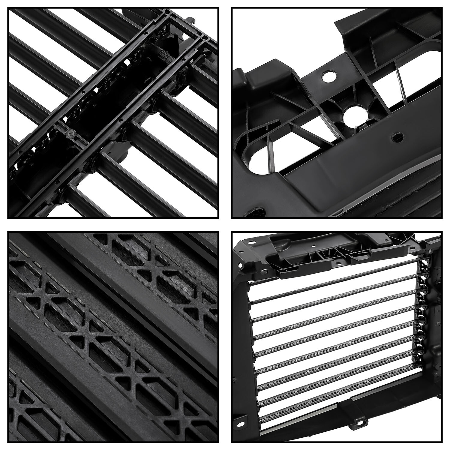 Upper & Lower Radiator Grille Air Shutter Without motor For Ford F150 2015-2017