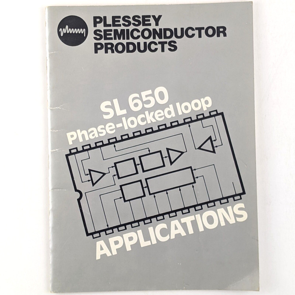 SL650 SL651 Phase-locked Loop Applications, Plessey Semiconductors