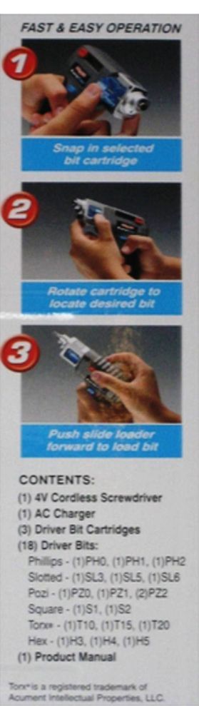 Channel Lock Rapid Fire Power Screwdriver Drills Tools Bits Home Shop Auto