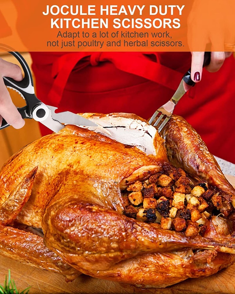 2 Pack Heavy Duty Kitchen Shears Stainless Steel Kitchen Scissors Ultra Sharp