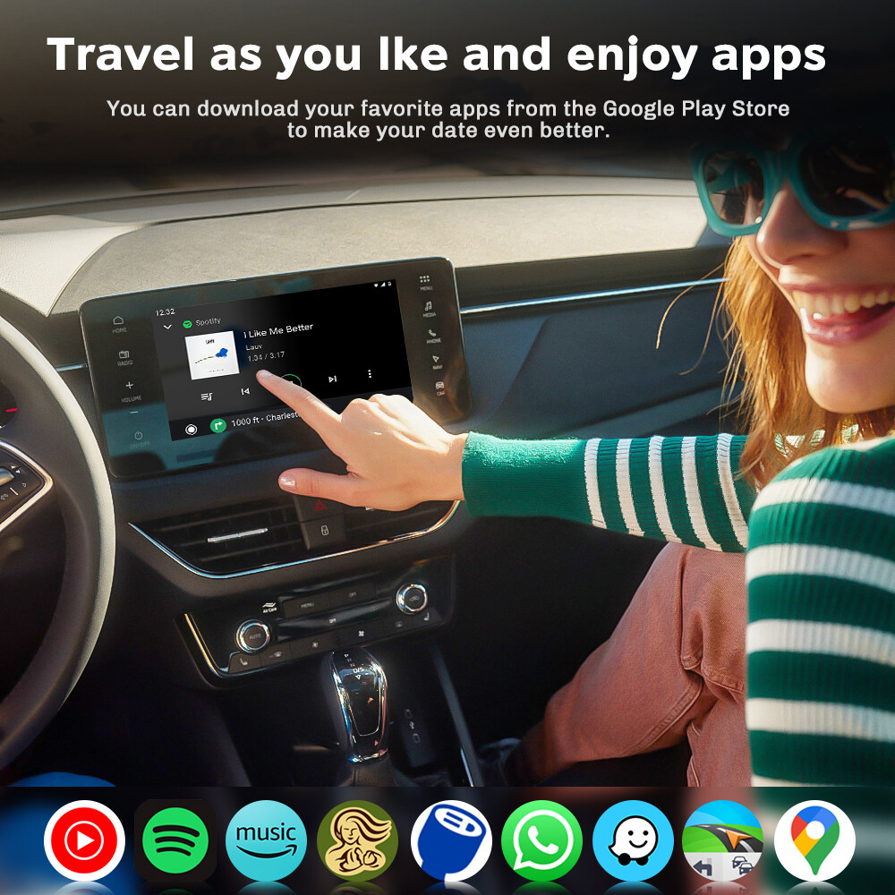 Android Auto Wireless Adapter Mini Android Auto Dongle for OEM Wired Android Car