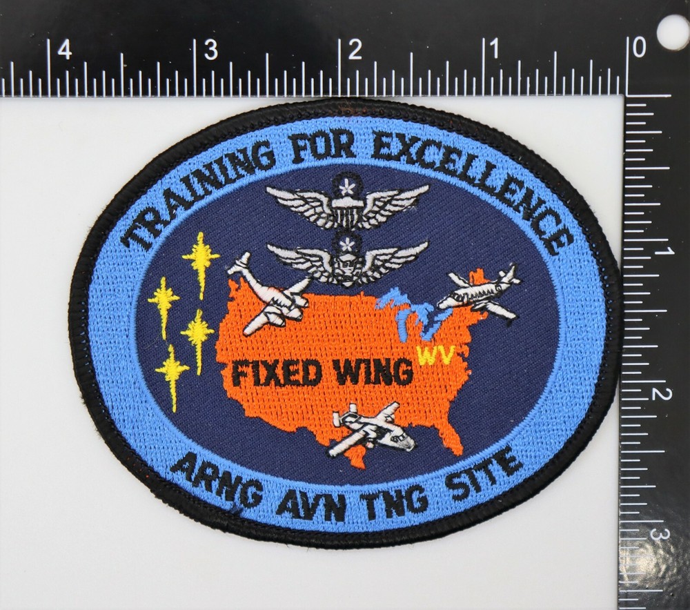 ARMY NATIONAL GUARD FIXED WING AVIATION TRAINING SITE PATCH Vintage Original