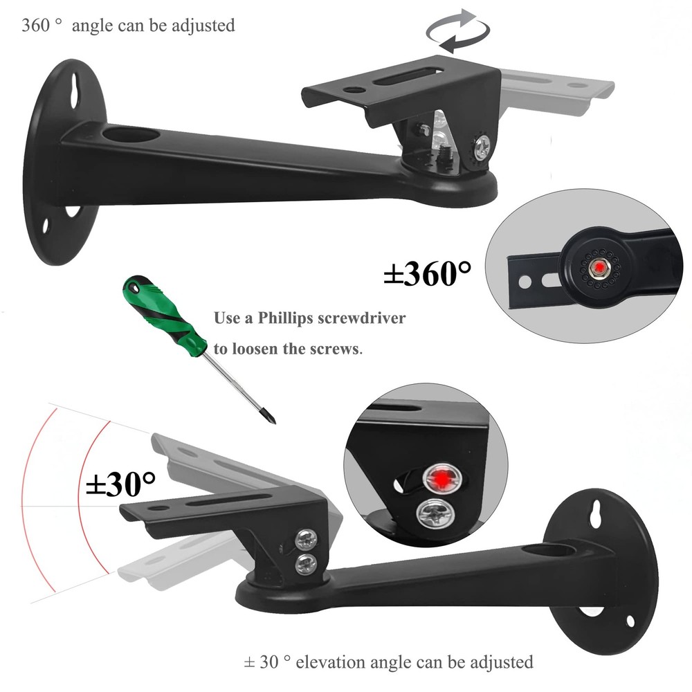 Adjustable Projector Mount Wall Ceiling Bracket 360 Rotation