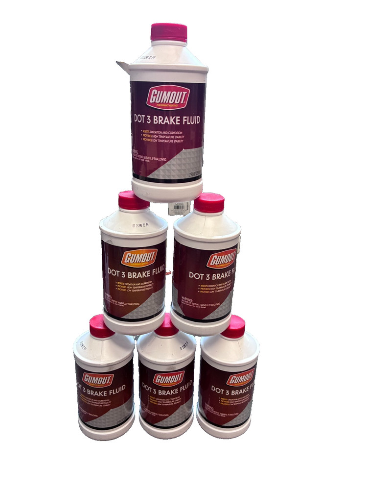 6-Pack Gumout Performance Additives Dot 3 Brake Fluid (12oz)