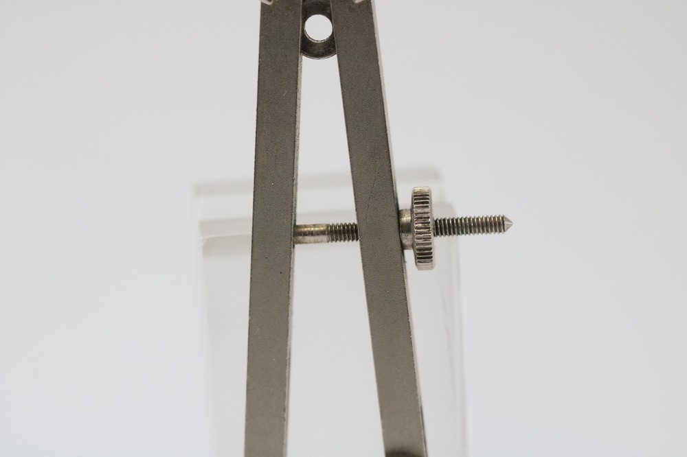 Vintage Hellerman 1085 Stainless Steel Compass