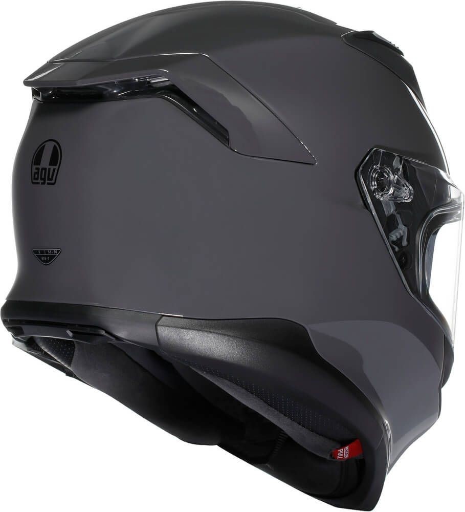 Agv K7 Solid Gloss Grey Evo, Full Face Motorcycle Helmet, ECE2206! Fast Shipping