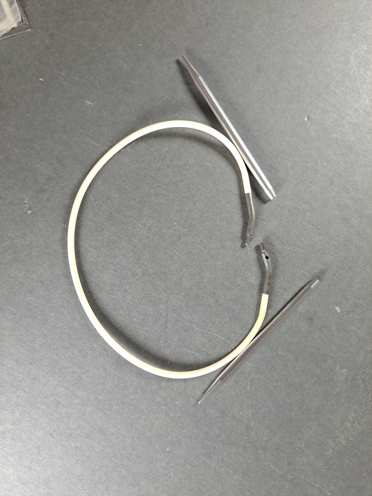 Knitting Needles Interchangeable Circular Lot 3 w Point Gripper