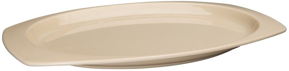 12-1/2" x 9" Melamine Rectangular Platters, Tan (2 Dozen)